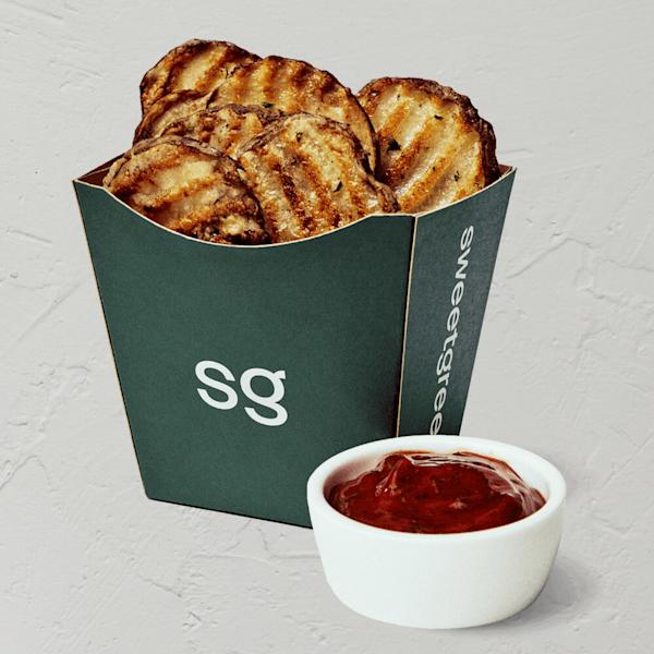 Ripple Fries with Pickle Ketchup